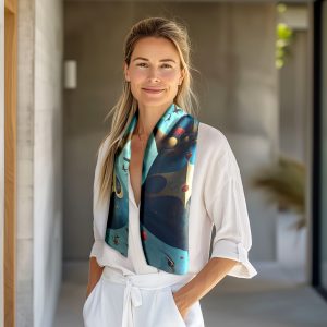 Creatures scarves, the blend of art and fashion