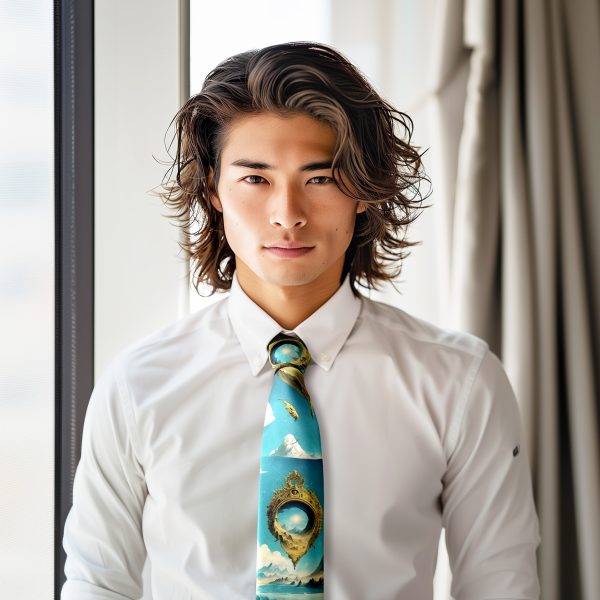 SKY Silk Tie: An Artistic and Luxurious Accessory